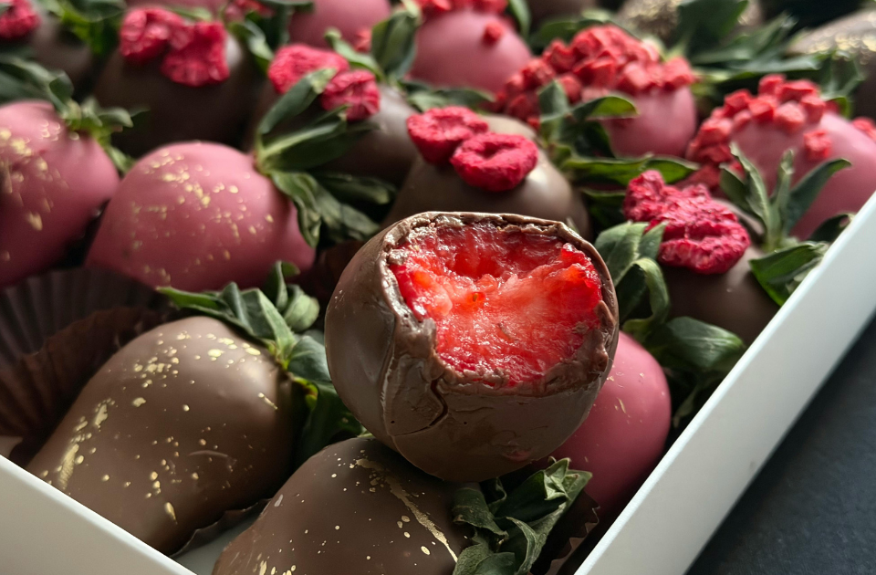 Fresas cubiertas con chocolate